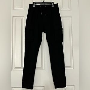 H&M Men’s Black cargo joggers, size XS